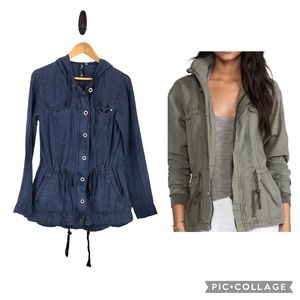 Michael Stars Anorak Navy Utility Jacket Coat in size Small